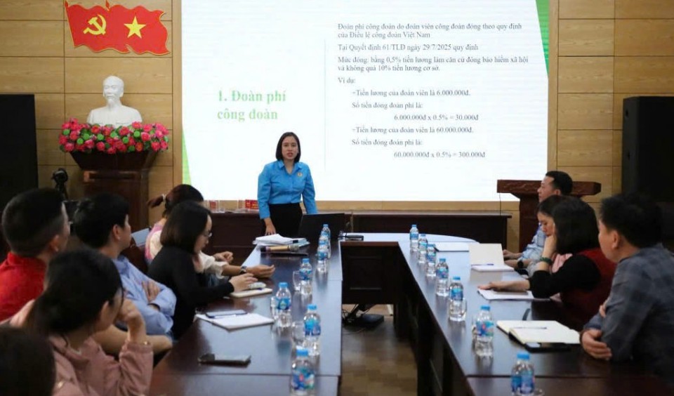 Kiều Phú: Tập huấn công tác tài chính công đoàn năm 2025