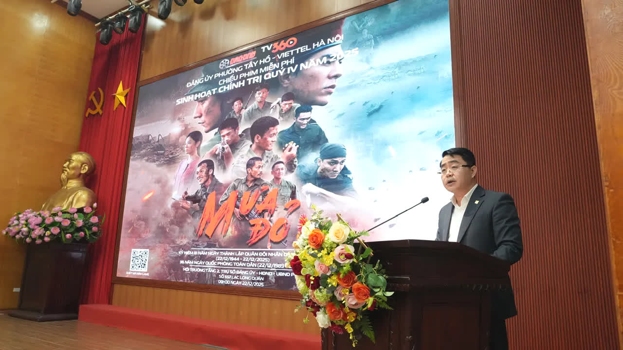 Đảng ủy phường Tây Hồ: Đổi mới sinh hoạt chính trị, lan tỏa giá trị lịch sử qua điện ảnh