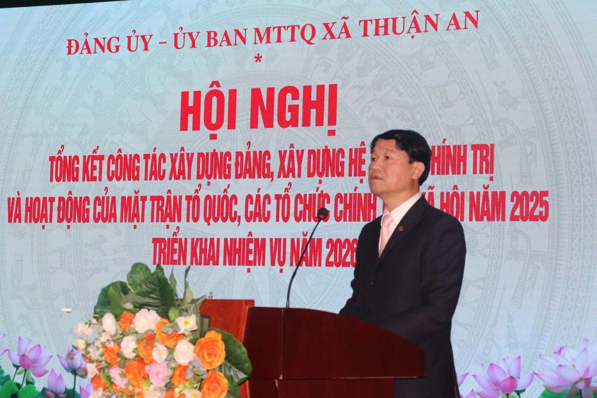 Thuận An: Hoàn thành toàn diện các chỉ tiêu xây dựng Đảng, hệ thống chính trị năm 2025