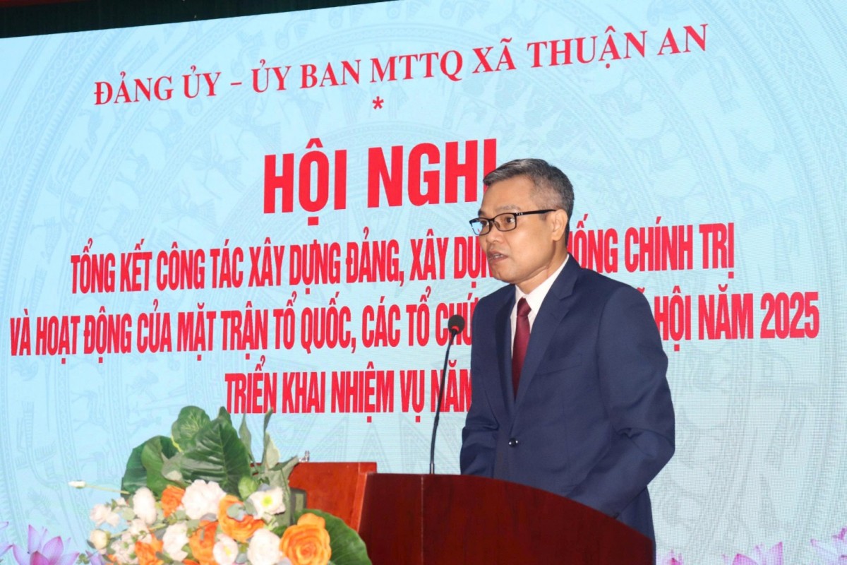 Thuận An: Hoàn thành toàn diện các chỉ tiêu xây dựng Đảng, hệ thống chính trị năm 2025