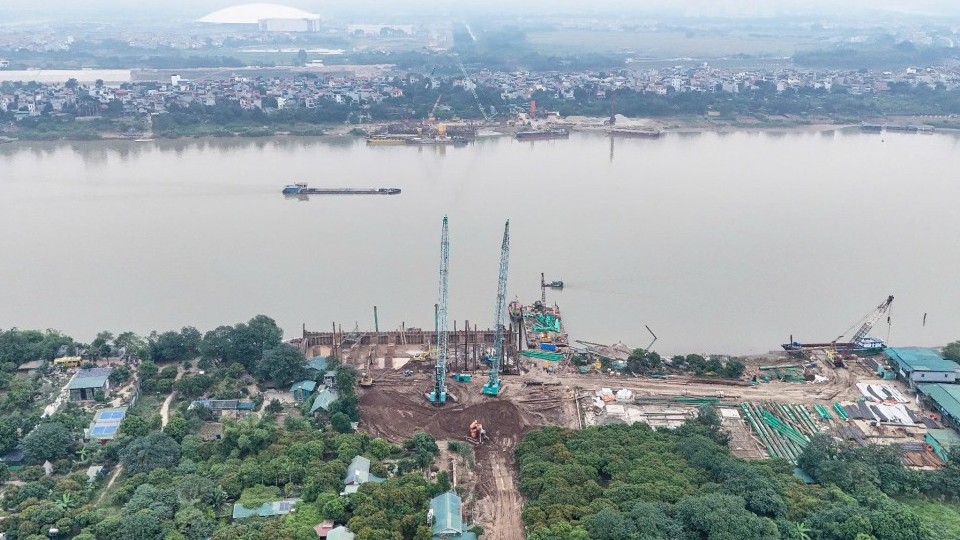 Tiến độ cầu Tứ Liên chịu sức ép lớn do vướng giải phóng mặt bằng