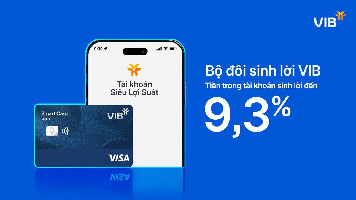 VIB đạt lợi nhuận 9 tháng hơn 7.040 tỷ đồng, tăng 7%, chi trả 21% cổ tức 2025