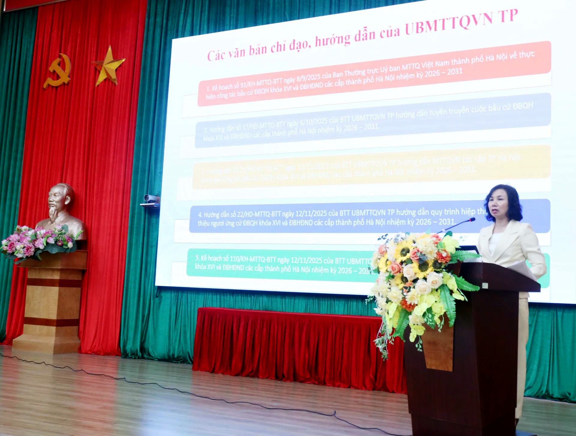 Ủy ban MTTQ Việt Nam phường Xuân Đỉnh triển khai công tác bầu cử đại biểu Quốc hội khóa XVI và HĐND các cấp