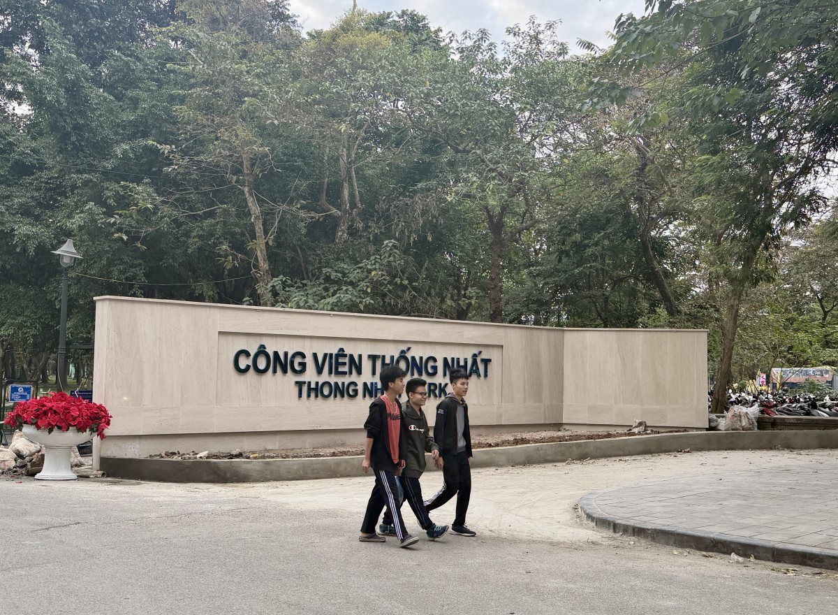 Không gian xanh hòa vào nhịp sống Thủ đô