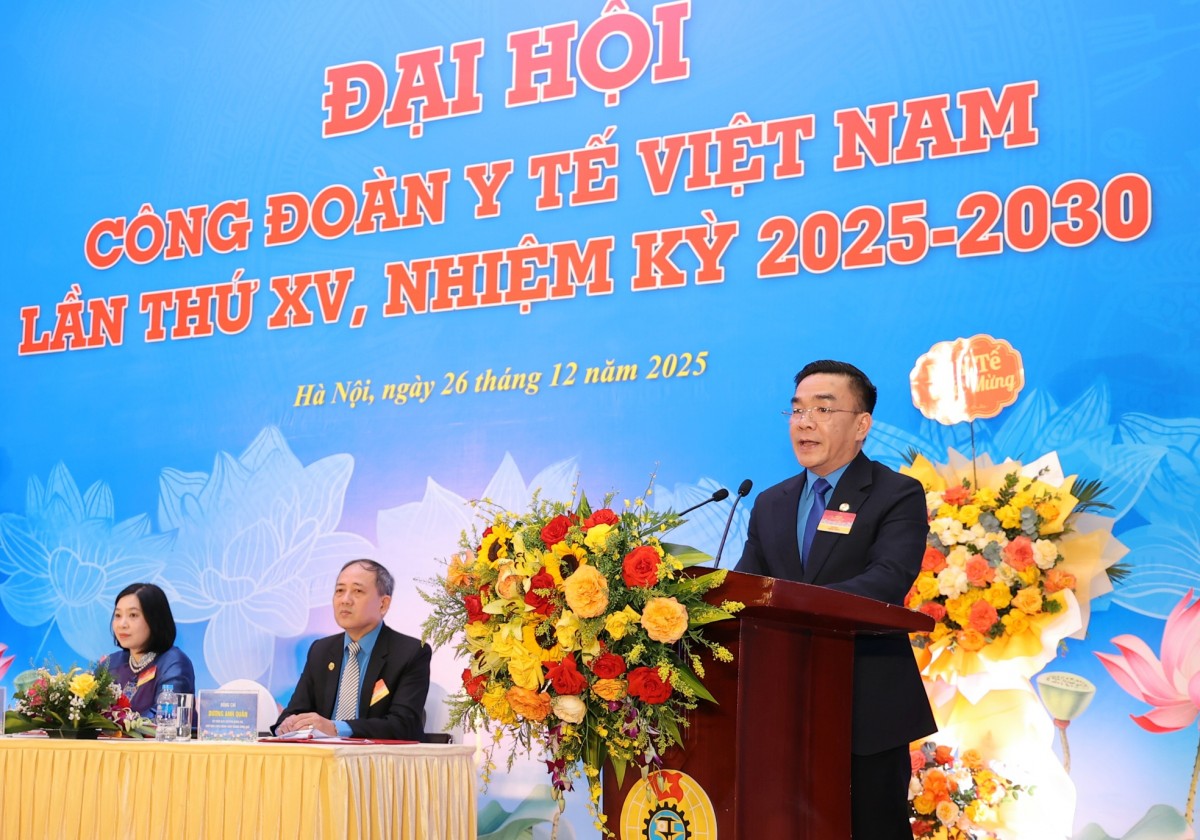 Ông Nguyễn Lương Tâm tái đắc cử Chủ tịch Công đoàn Y tế Việt Nam