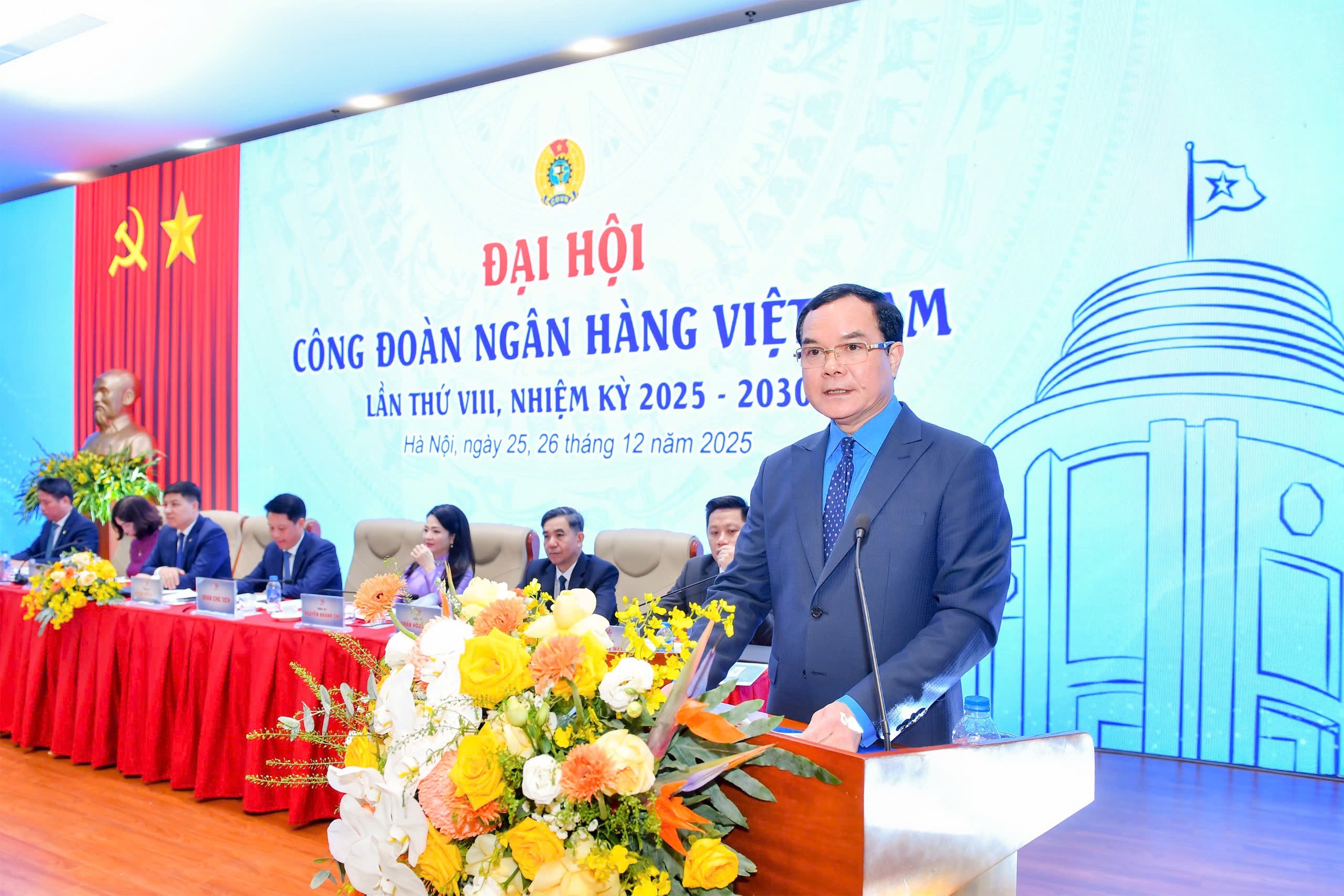 Đại hội VIII Công đoàn Ngân hàng Việt Nam: Đổi mới - Dân chủ - Kỷ cương - Đoàn kết - Phát triển
