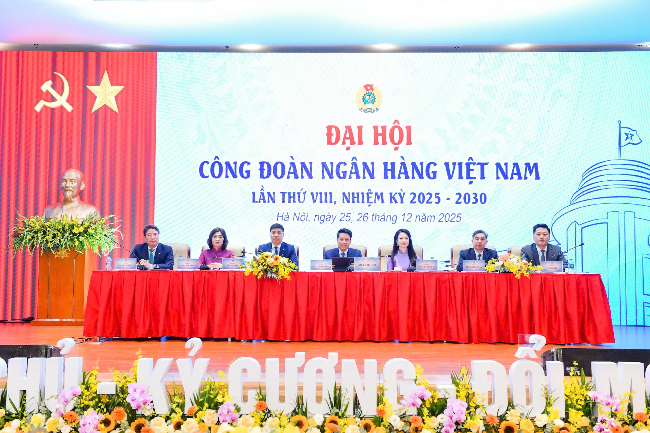 Đại hội VIII Công đoàn Ngân hàng Việt Nam: Đổi mới - Dân chủ - Kỷ cương - Đoàn kết - Phát triển