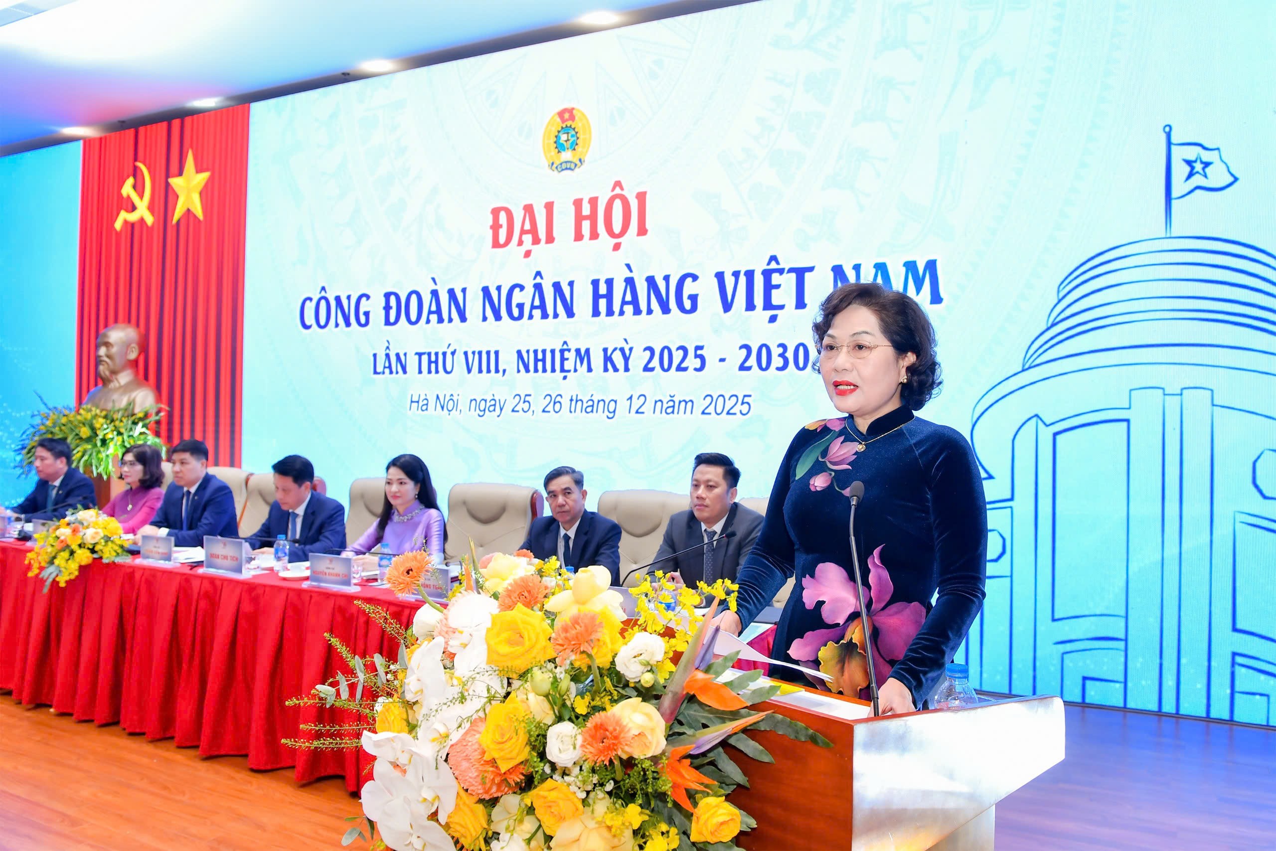 Đại hội VIII Công đoàn Ngân hàng Việt Nam: Đổi mới - Dân chủ - Kỷ cương - Đoàn kết - Phát triển