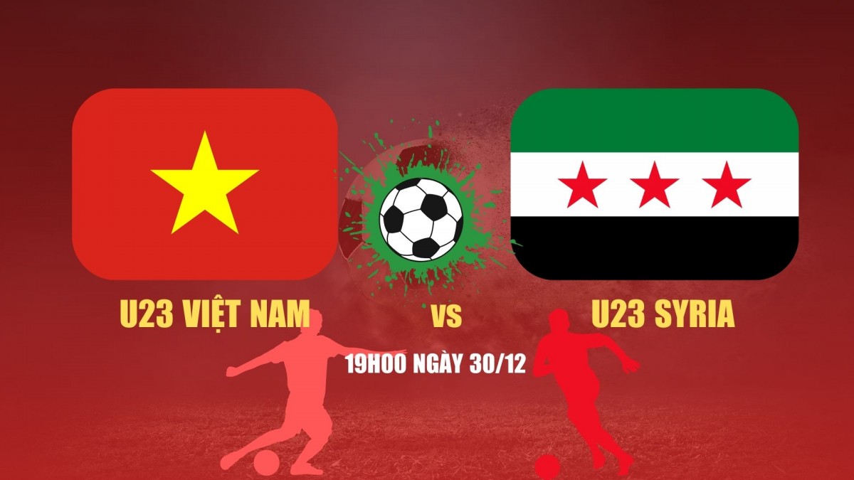 Nhận định U23 Việt Nam vs U23 Syria: Bài test quan trọng trước thềm VCK U23 châu Á 2026