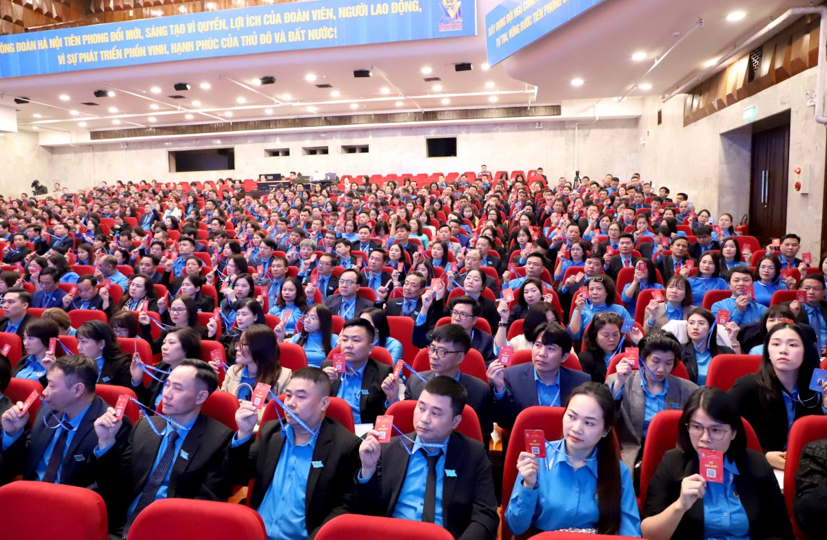 TRỰC TUYẾN: Ngày làm việc thứ nhất Đại hội Công đoàn thành phố Hà Nội lần thứ XVIII, nhiệm kỳ 2025 - 2030