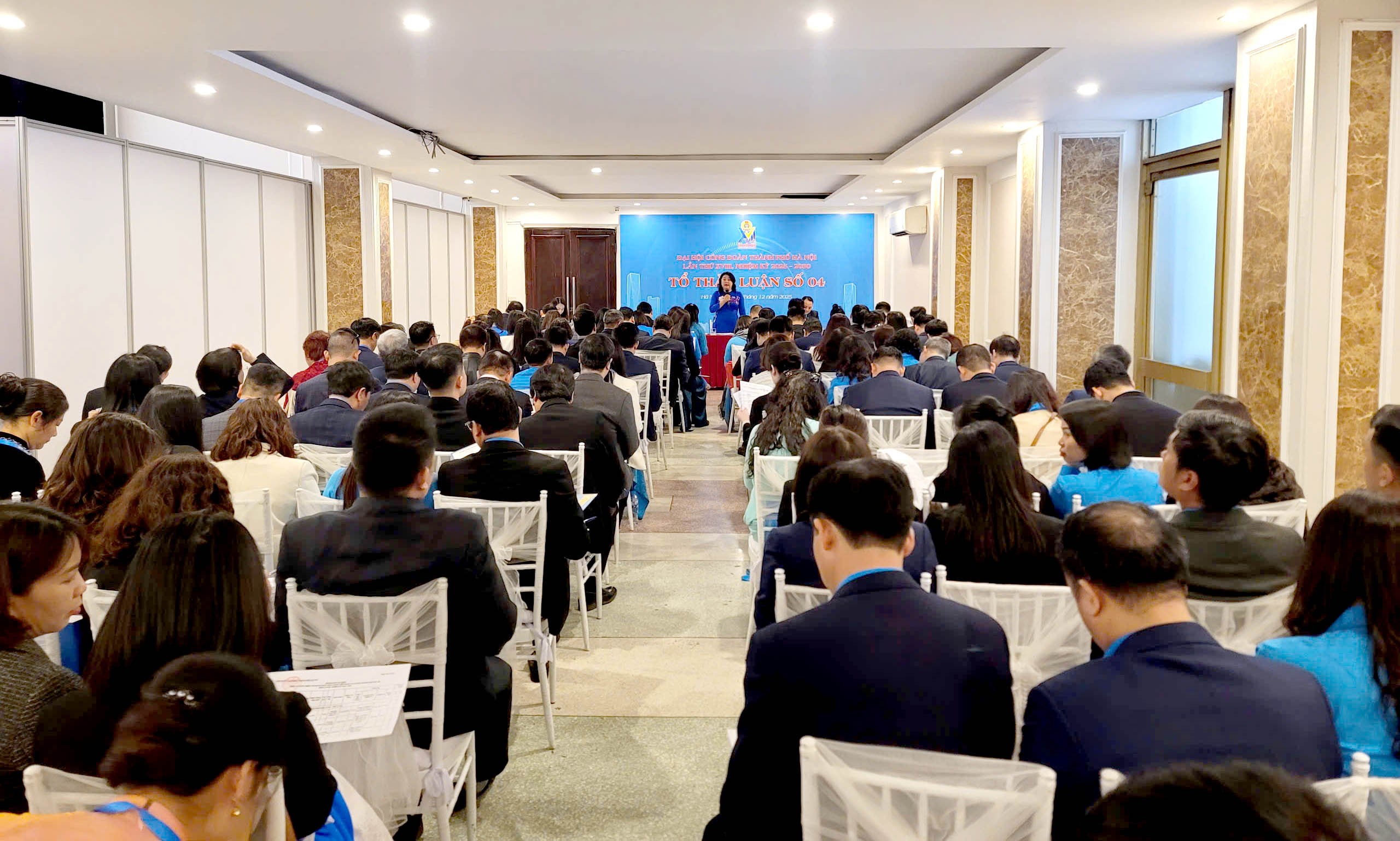 TRỰC TUYẾN: Ngày làm việc thứ nhất Đại hội Công đoàn thành phố Hà Nội lần thứ XVIII, nhiệm kỳ 2025 - 2030