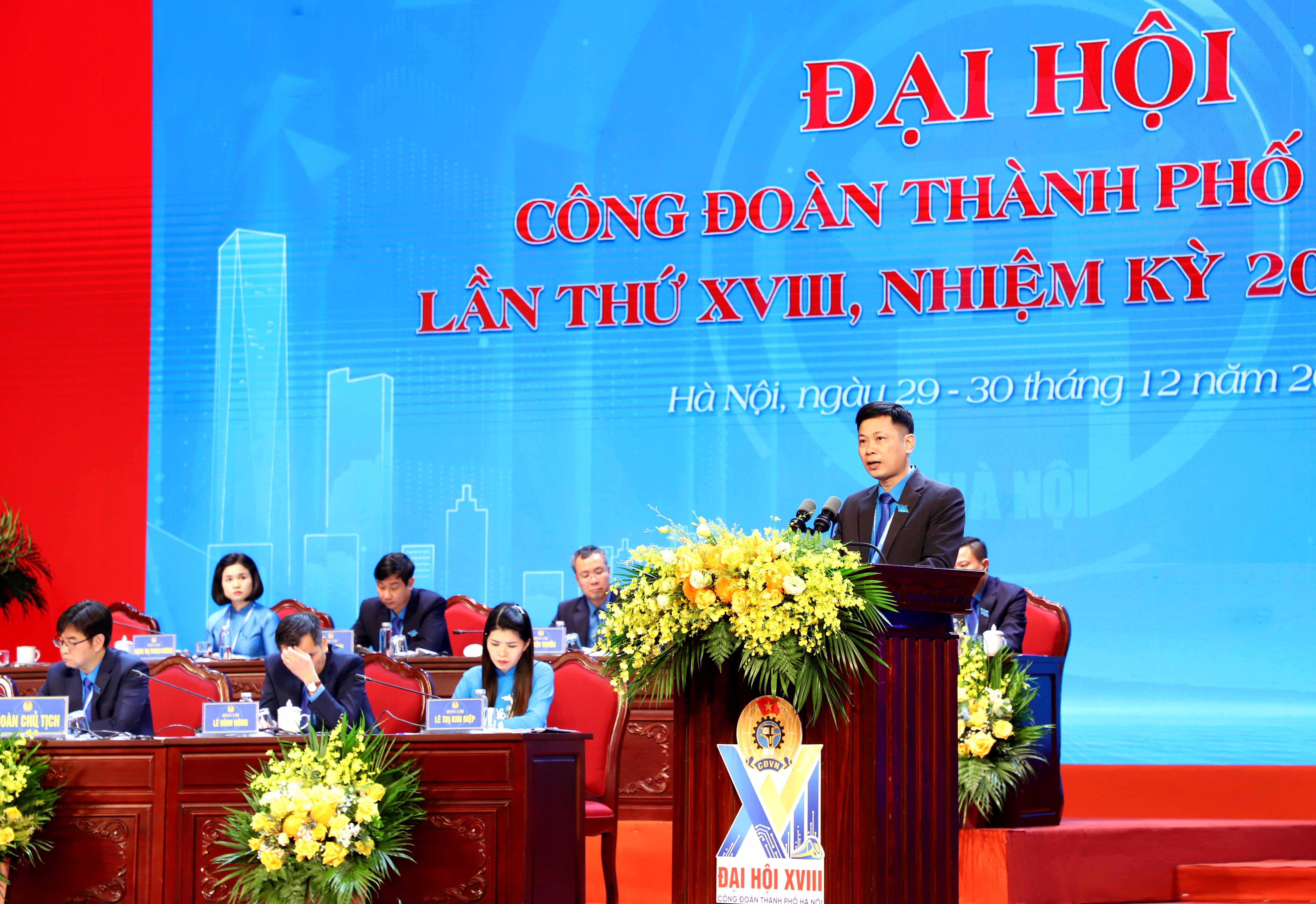 TRỰC TUYẾN: Ngày làm việc thứ nhất Đại hội Công đoàn thành phố Hà Nội lần thứ XVIII, nhiệm kỳ 2025 - 2030