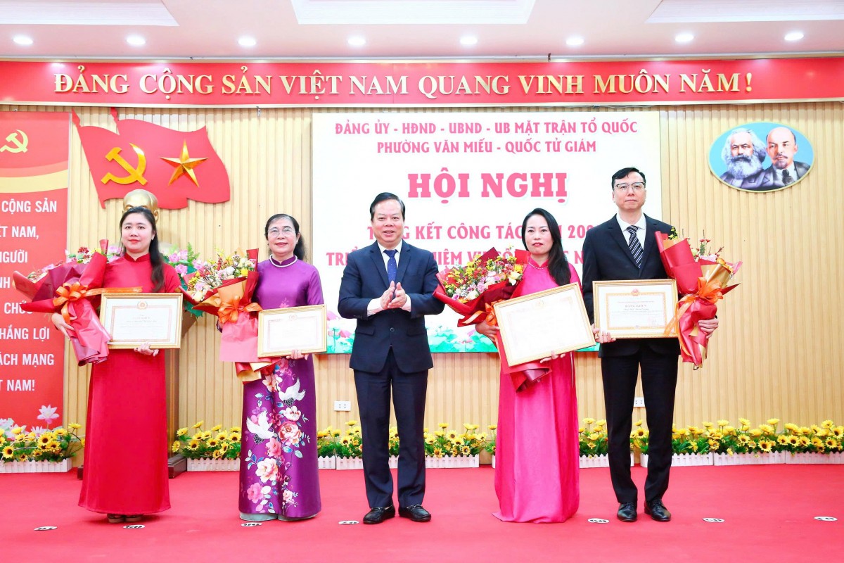 Phường Văn Miếu - Quốc Tử Giám: Phát huy sức mạnh đồng bộ của cả hệ thống chính trị, quyết tâm hoàn thành nhiệm vụ năm 2026