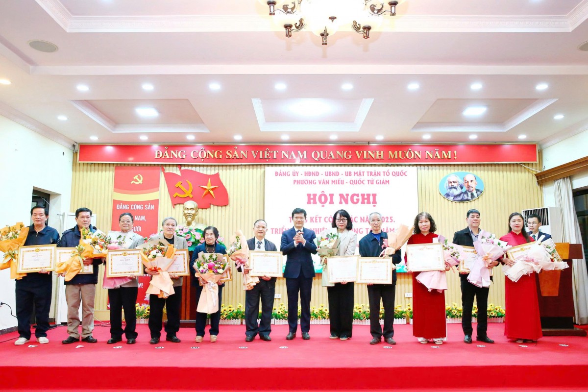 Phường Văn Miếu - Quốc Tử Giám: Phát huy sức mạnh đồng bộ của cả hệ thống chính trị, quyết tâm hoàn thành nhiệm vụ năm 2026