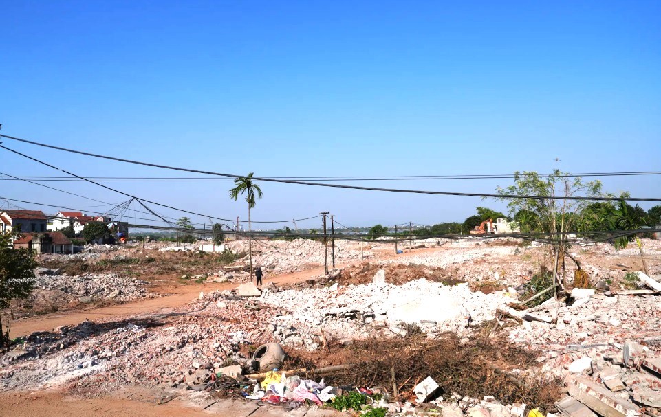 Xã Ô Diên hoàn thành công tác giải phóng mặt bằng cầu Hồng Hà