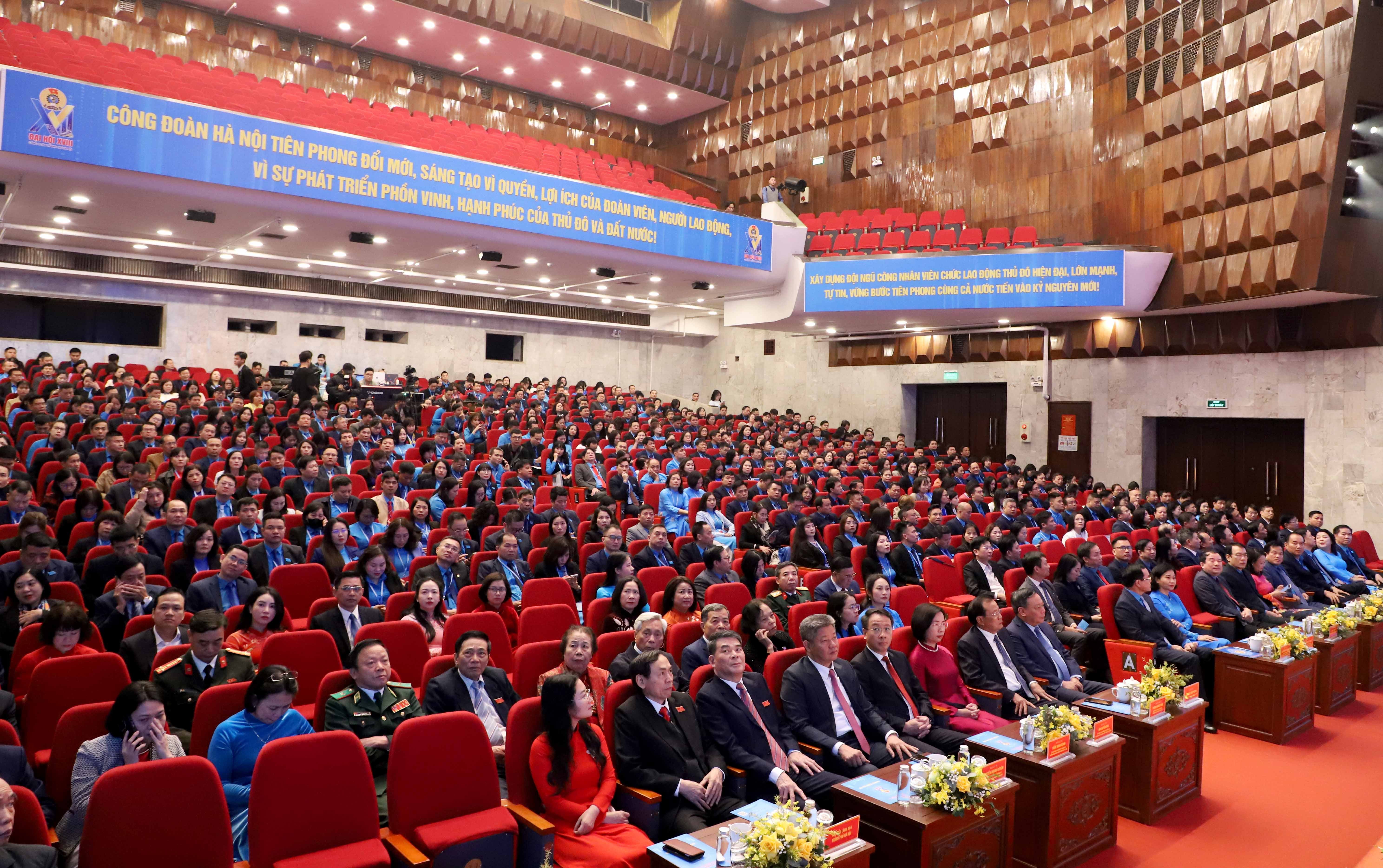 TRỰC TUYẾN: Đại hội Công đoàn thành phố Hà Nội lần thứ XVIII, nhiệm kỳ 2025 - 2030