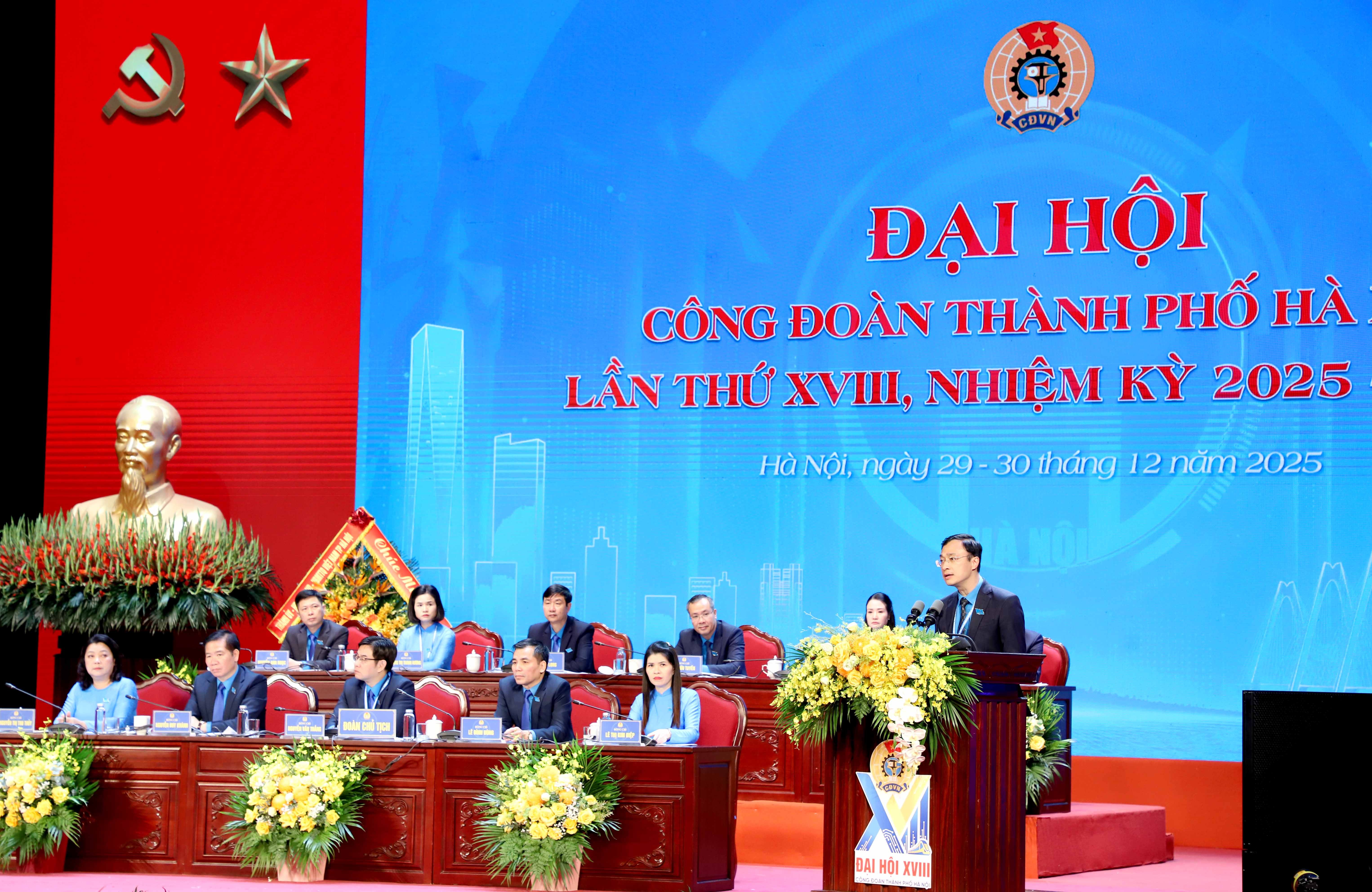 TRỰC TUYẾN: Đại hội Công đoàn thành phố Hà Nội lần thứ XVIII, nhiệm kỳ 2025 - 2030