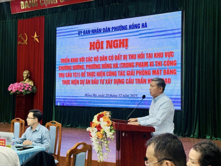 Phường Hồng Hà: Đẩy nhanh tiến độ giải phóng mặt bằng dự án cầu Trần Hưng Đạo