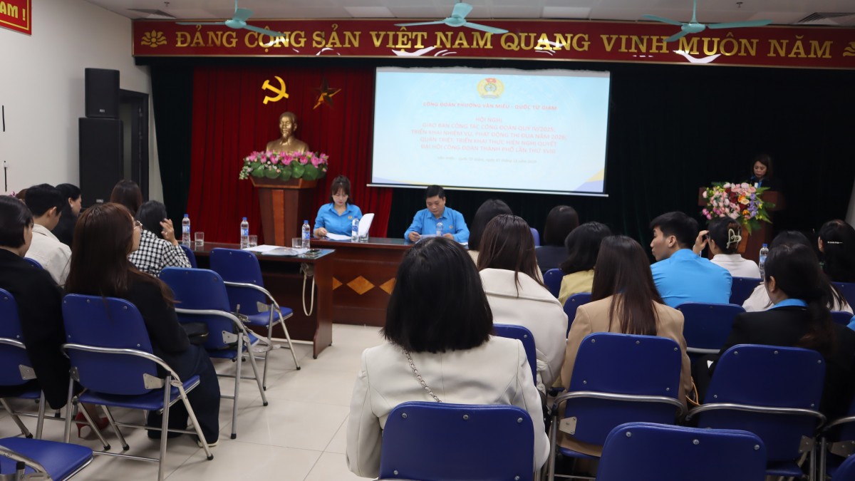 Phường Văn Miếu - Quốc Tử Giám: Khẳng định vai trò, vị trí của Công đoàn trong mô hình mới