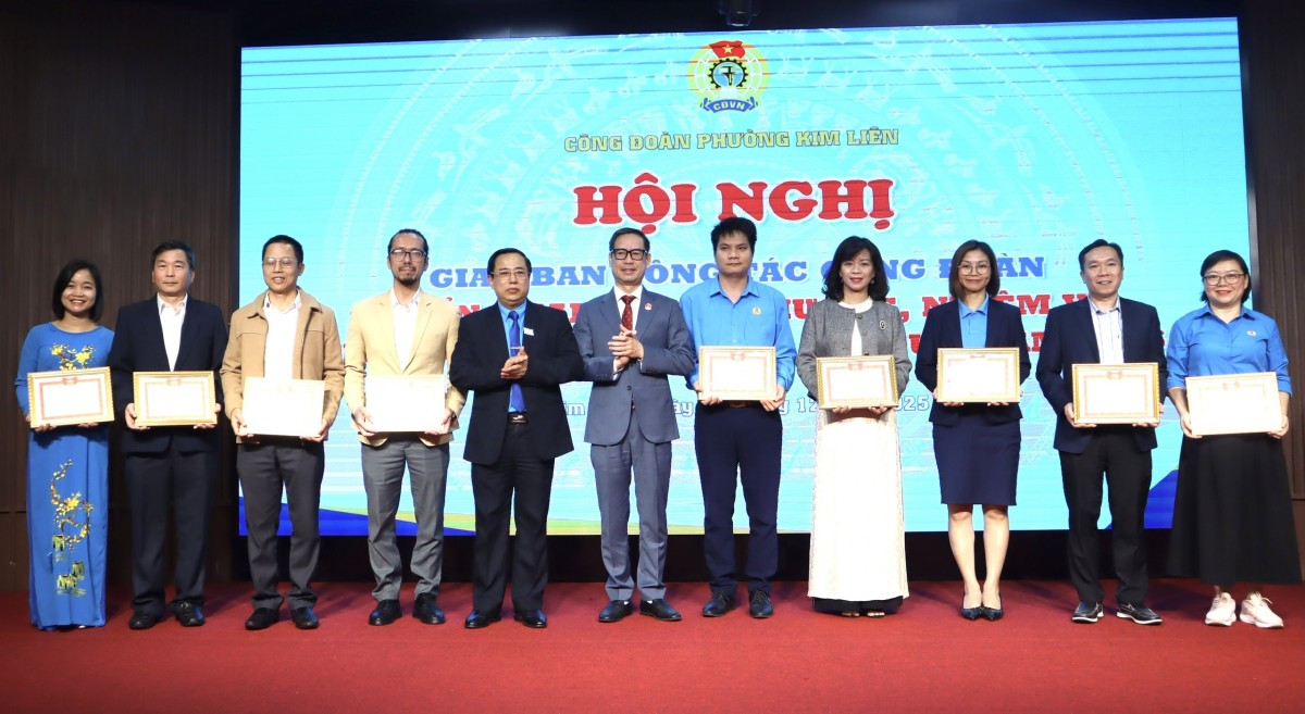 Công đoàn phường Kim Liên tạo khí thế thi đua mới, quyết tâm nâng cao chất lượng hoạt động trong năm 2026