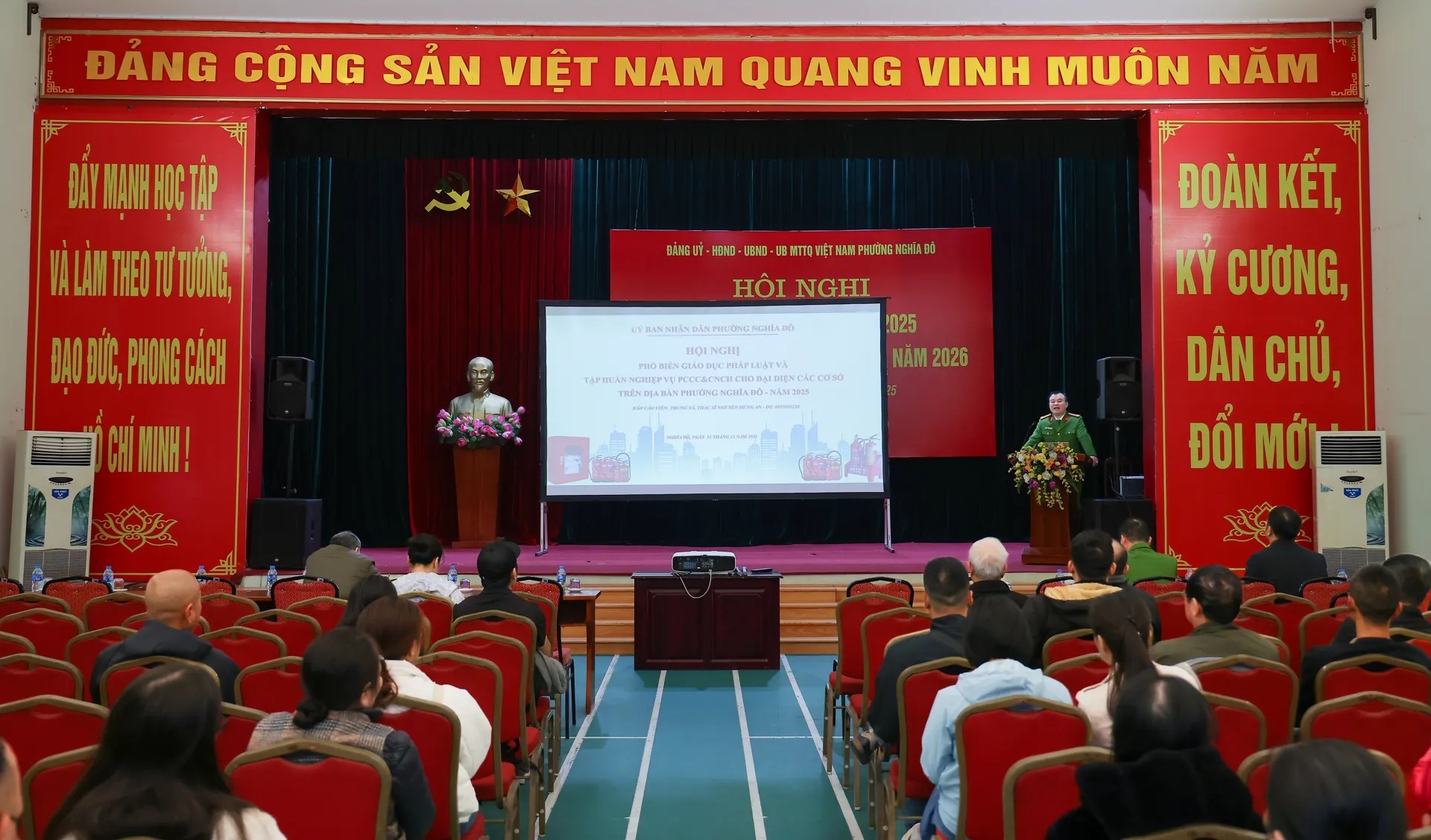 Nâng cao kỹ năng phòng cháy, chữa cháy cho các cơ sở trên địa bàn phường Nghĩa Đô