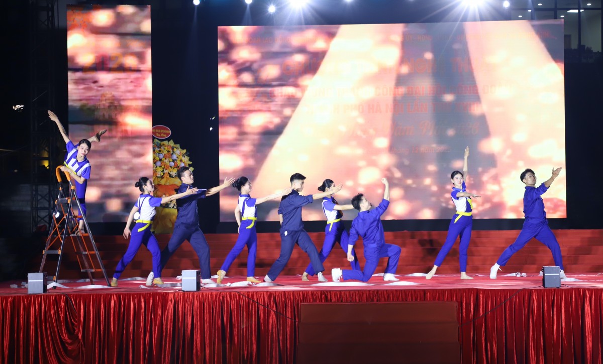 Đặc sắc Chương trình nghệ thuật chào mừng thành công Đại hội Công đoàn thành phố Hà Nội lần thứ XVIII