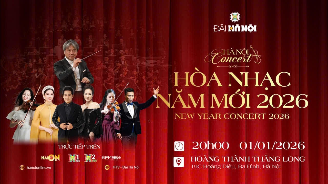 Hanoi Concert 2026: Khởi đầu năm mới bằng hòa nhạc tại Hoàng thành Thăng Long