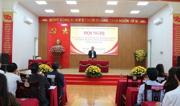 Phú Nghĩa: Quyết tâm thực hiện thắng lợi cuộc bầu cử đại biểu Quốc hội và HĐND các cấp