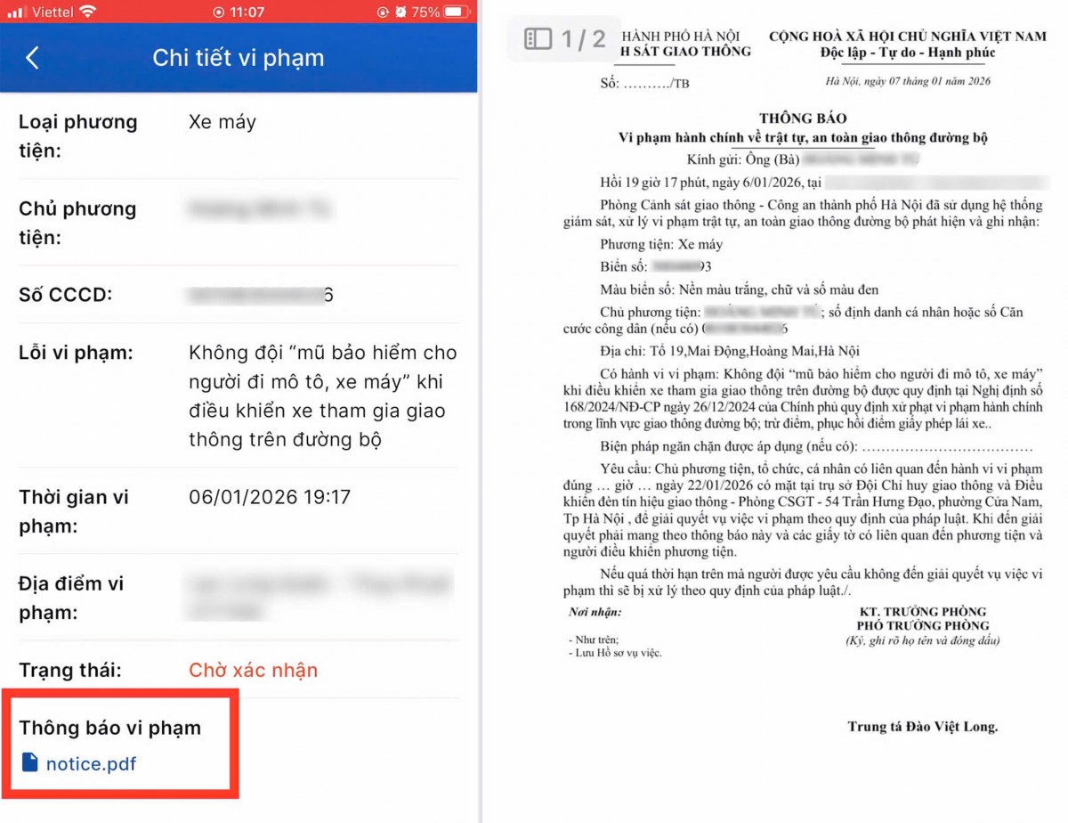 Xử lý phạt nguội qua iHanoi: Ở nhà nộp phạt, không còn cảnh xếp hàng Xử lý phạt nguội qua iHanoi: Ở nhà nộp phạt, không còn cảnh xếp hàng