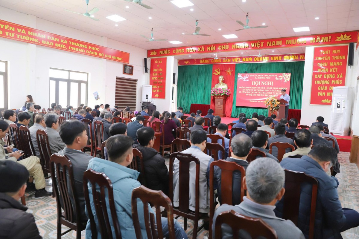 Tạo chuyển biến rõ nét trong quản lý đất đai, trật tự xây dựng, đô thị, môi trường
