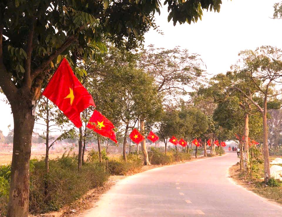 Ngoại Thành Hà Nội Rực Rỡ Cờ Hoa Chào Mừng Đại Hội Lần Thứ Xiv Của Đảng
