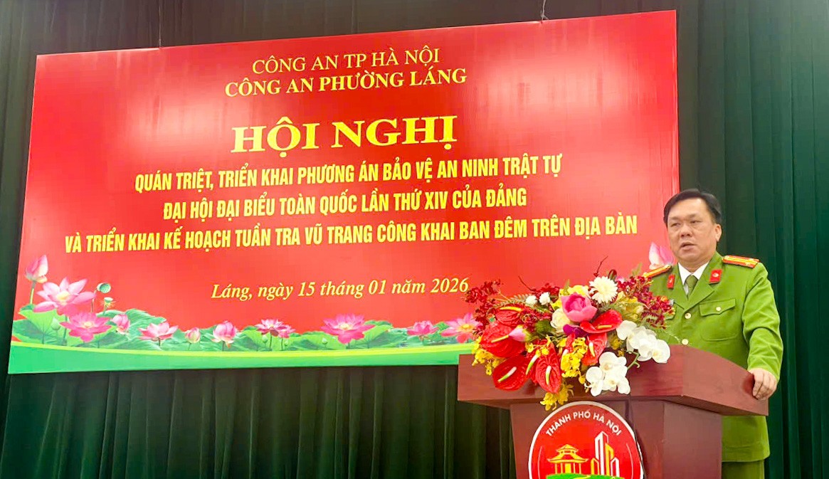 Công An Phường Láng: Tuần Tra Xuyên Đêm, Quyết Tâm Thực Hiện Thắng Lợi Phương Án Bảo Vệ Đại Hội Xiv Của Đảng