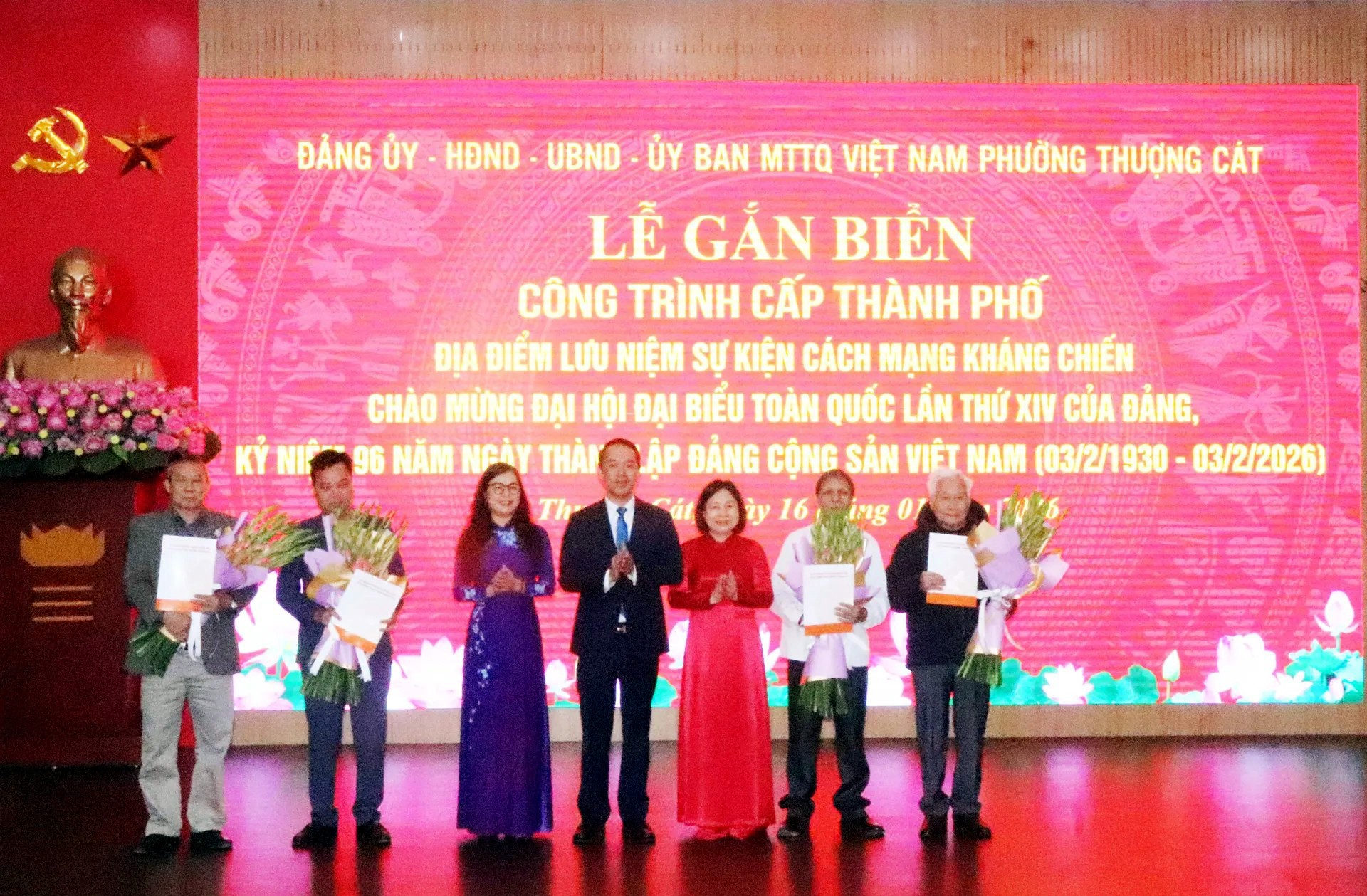 Phường Thượng Cát Gắn Biển 4 Địa Điểm Cách Mạng Kháng Chiến Chào Mừng Đại Hội Xiv Của Đảng