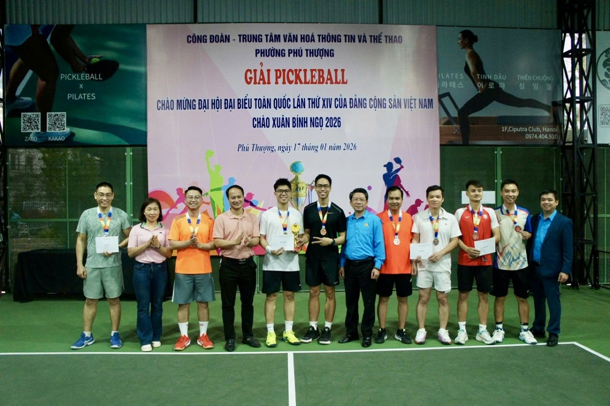 Sôi Nổi Giải Pickleball Phường Phú Thượng Chào Mừng Đại Hội Xiv Của Đảng Và Chào Xuân Bính Ngọ 2026