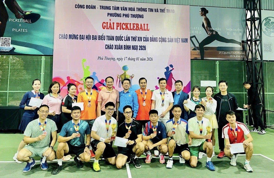 Sôi Nổi Giải Pickleball Phường Phú Thượng Chào Mừng Đại Hội Xiv Của Đảng Và Chào Xuân Bính Ngọ 2026