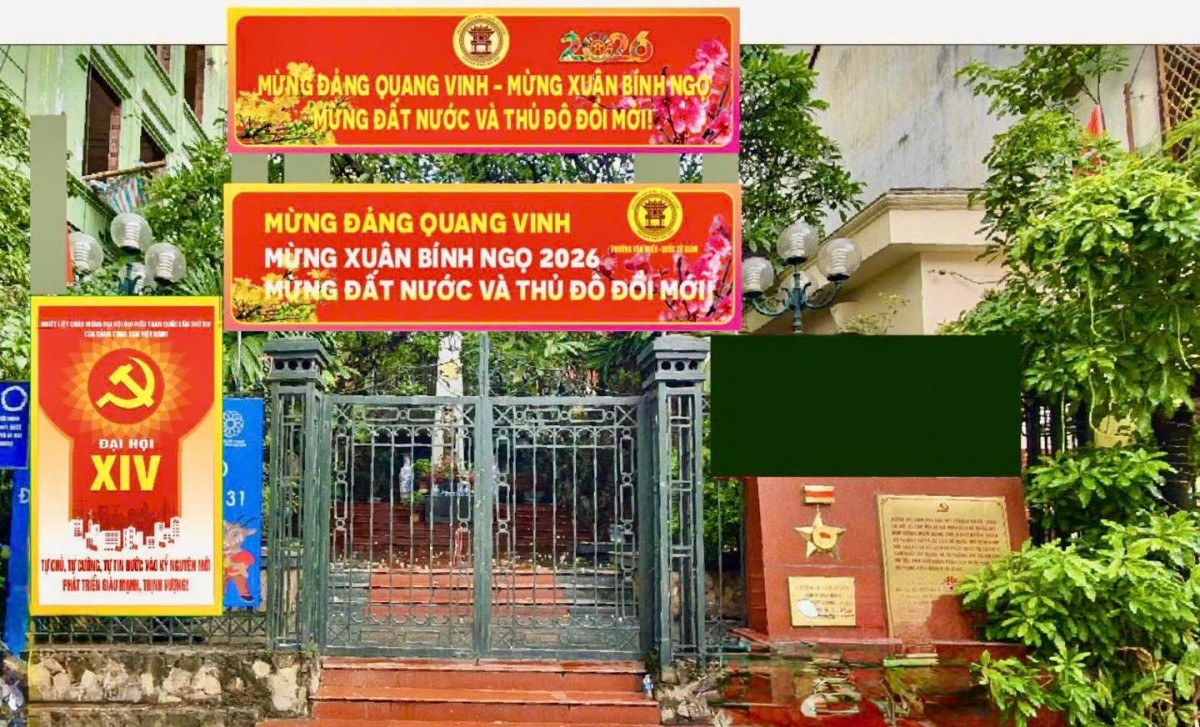 Phường Văn Miếu - Quốc Tử Giám: Rực Rỡ Cờ Hoa Chào Mừng Đại Hội Xiv Của Đảng