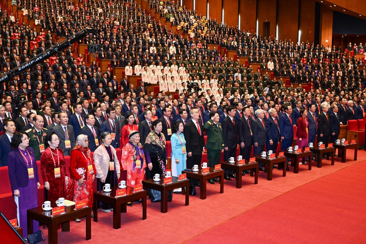 Các Đại Biểu Tham Dự Phiên Khai Mạc Đại Hội Xiv Của Đảng.