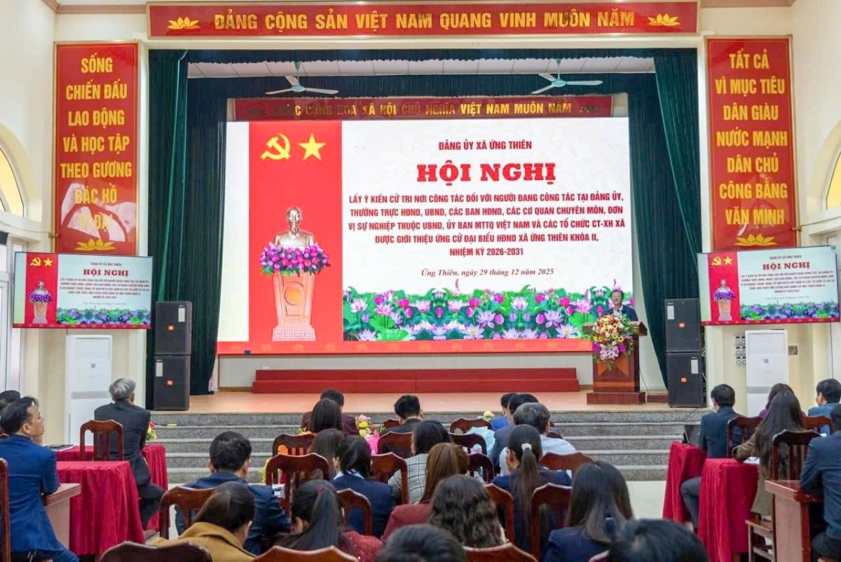 Đảng Bộ Xã Ứng Thiên Tập Trung Lãnh Đạo, Chỉ Đạo Toàn Diện Công Tác Chuẩn Bị Bầu Cử