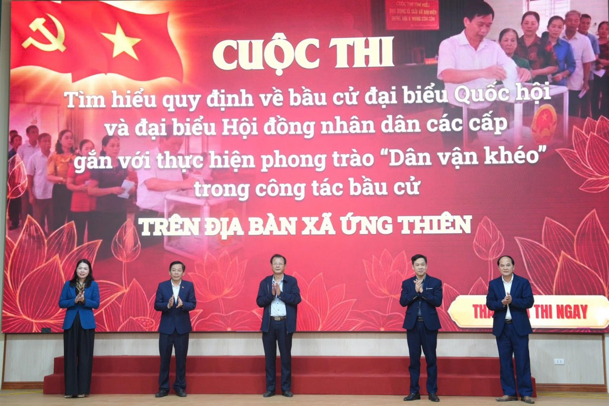 Đảng Bộ Xã Ứng Thiên Tập Trung Lãnh Đạo, Chỉ Đạo Toàn Diện Công Tác Chuẩn Bị Bầu Cử