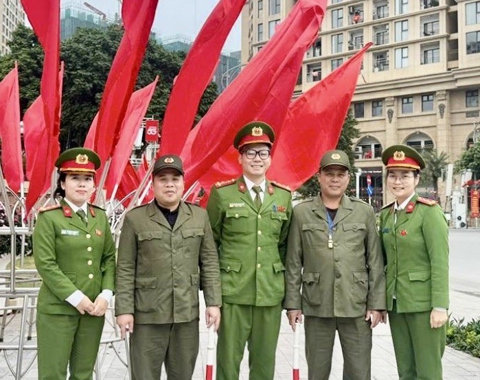 Lực lượng bảo vệ an ninh trật tự phường Tây Hồ giữ vững bình yên phục vụ Đại hội XIV của Đảng