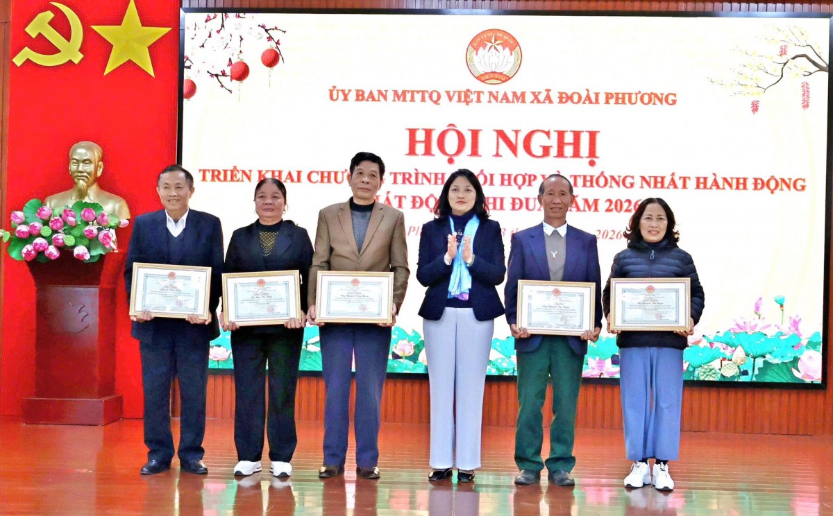 Ủy ban Mặt trận Tổ quốc Việt Nam xã Đoài Phương: Phát động thi đua năm 2026