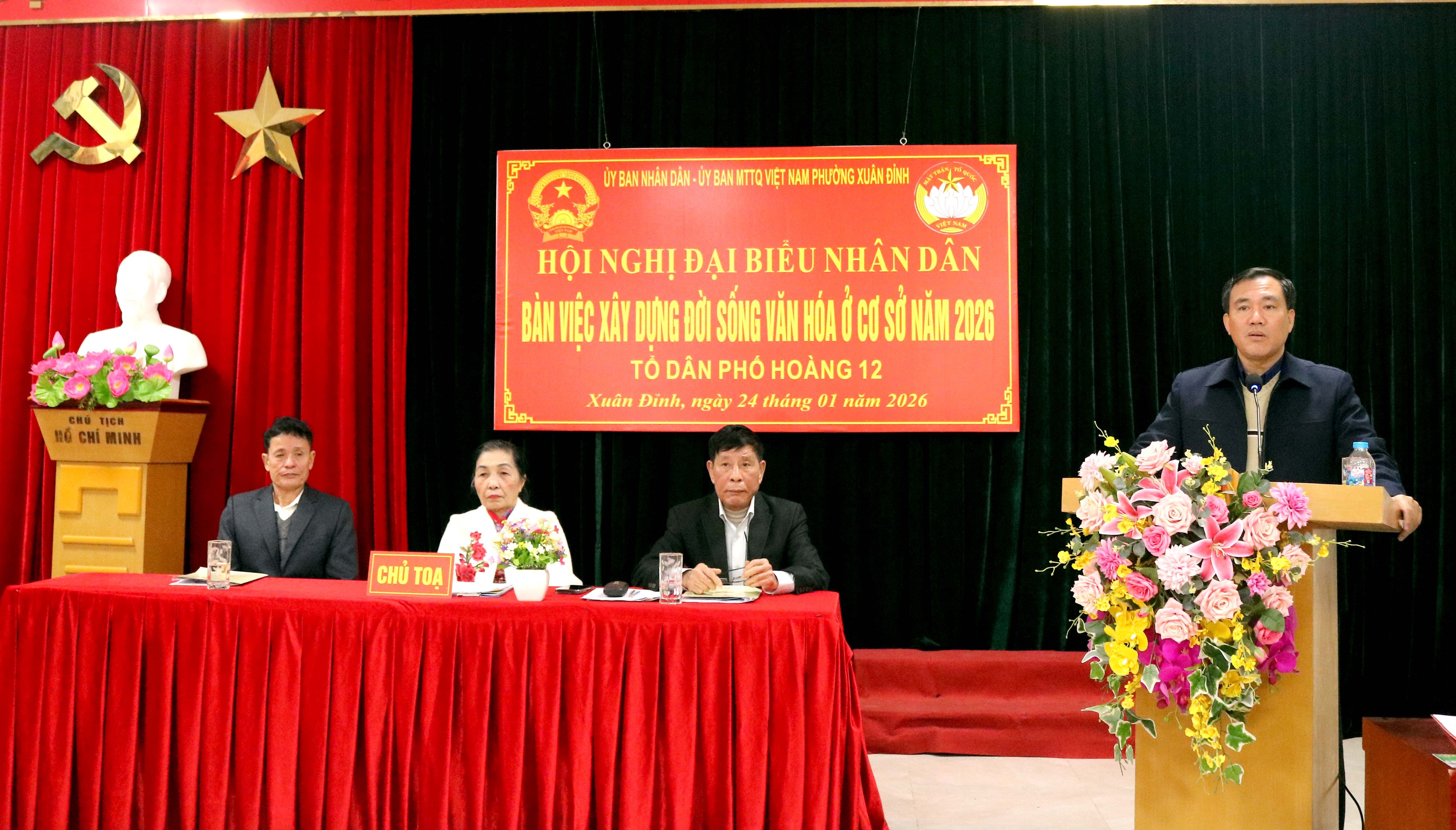 Phường Xuân Đỉnh tổ chức Hội nghị đại biểu Nhân dân ở TDP bàn về việc xây dựng đời sống văn hoá