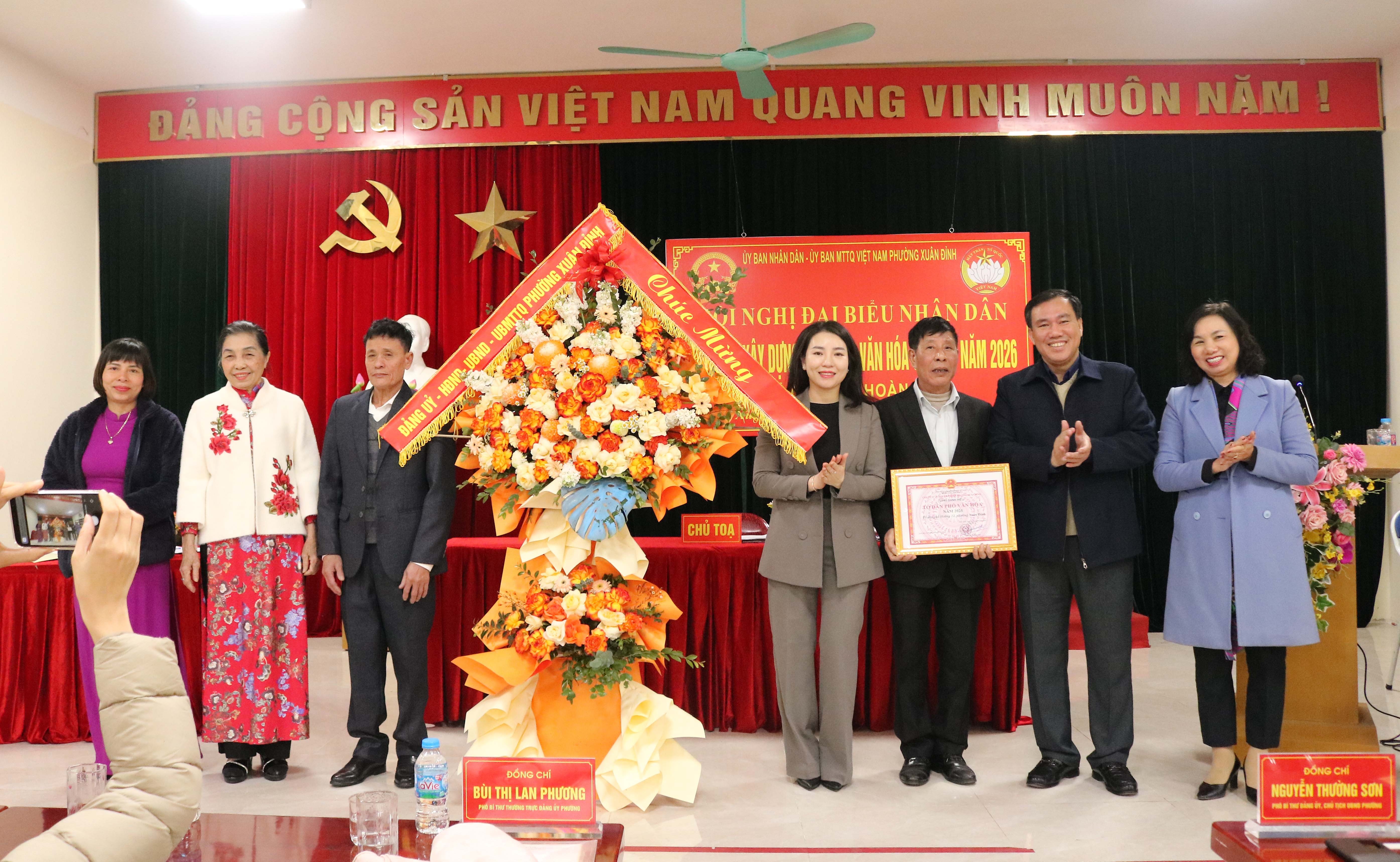 Phường Xuân Đỉnh tổ chức Hội nghị đại biểu Nhân dân ở TDP bàn về việc xây dựng đời sống văn hoá