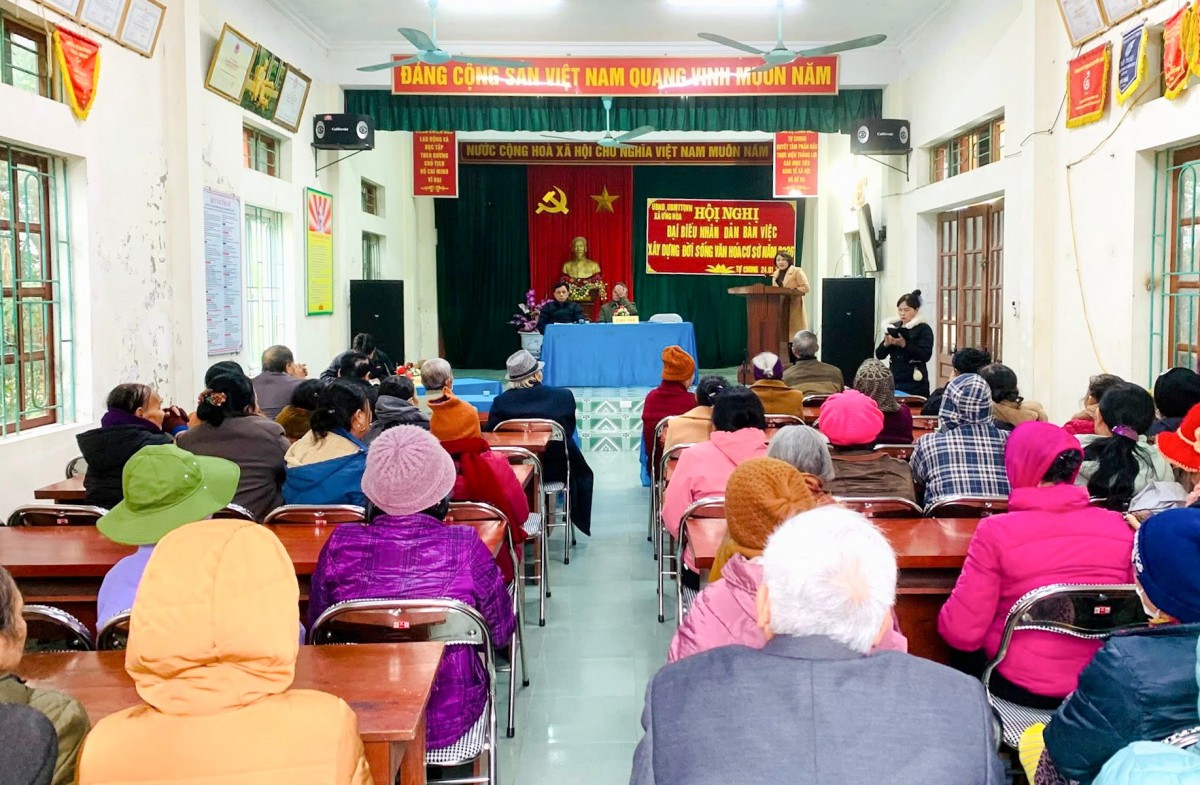 Xã Ứng Hòa Hoàn Thành Tổ Chức Hội Nghị Đại Biểu Nhân Dân Các Thôn Năm 2026