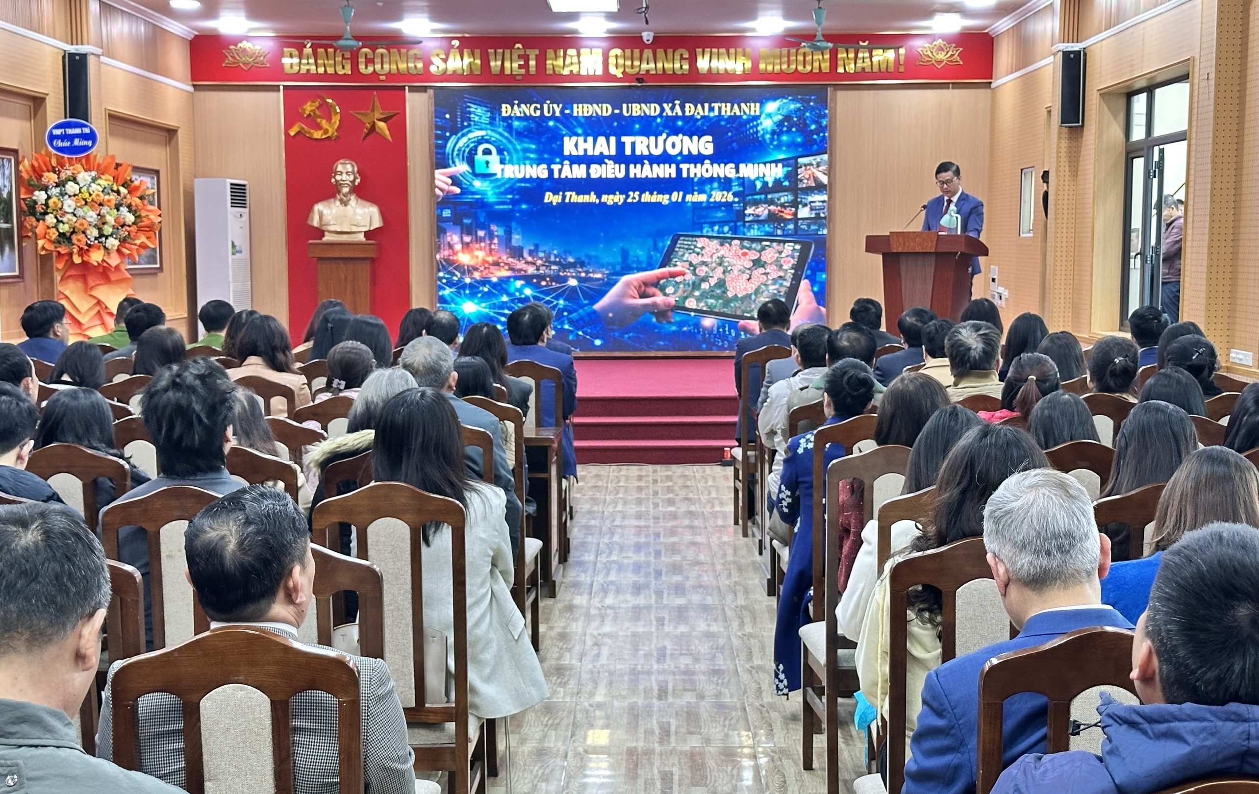 Xã Đại Thanh khai trương Trung tâm Điều hành Thông minh