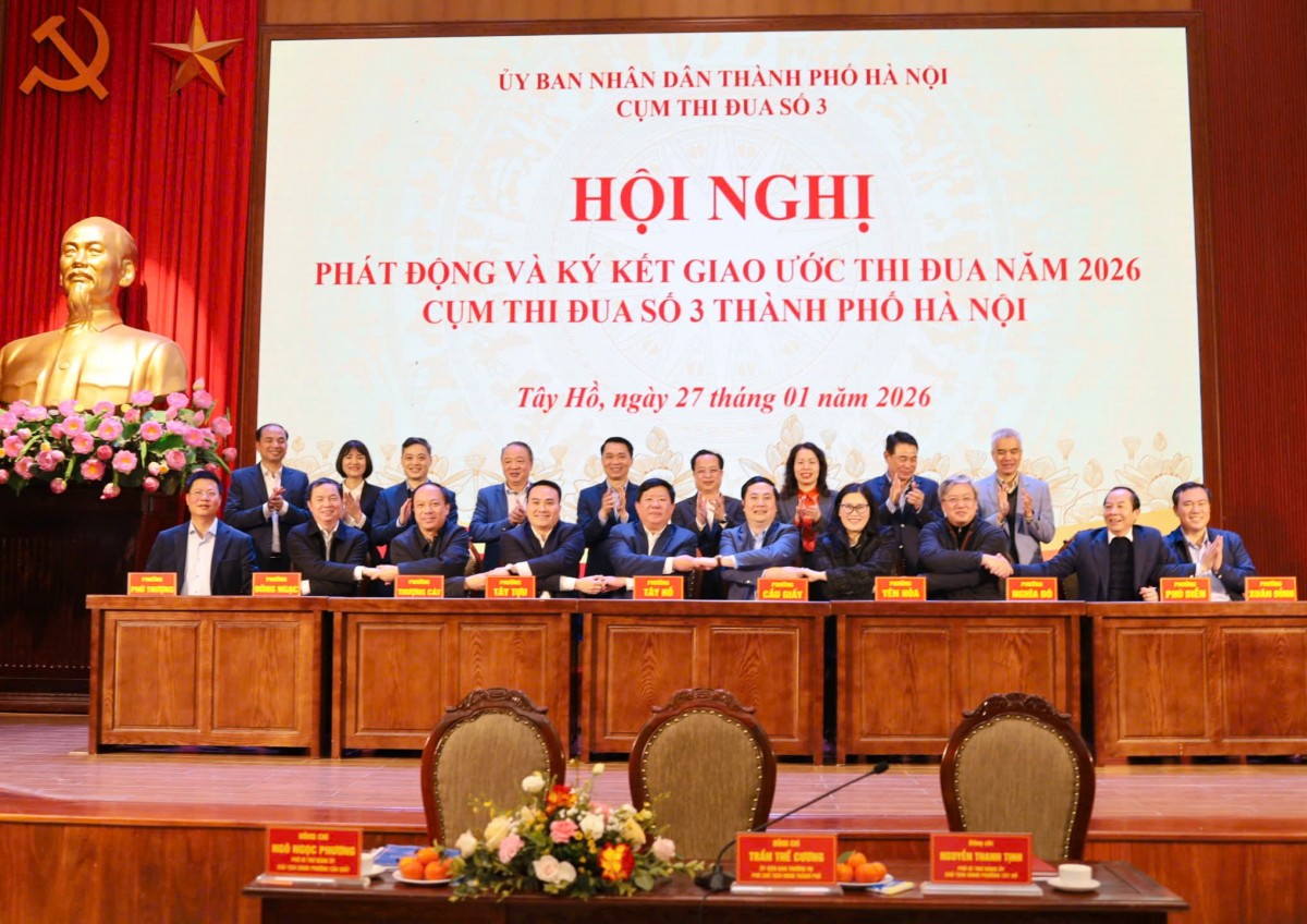 Cụm thi đua số 3 thành phố Hà Nội: Phát huy vai trò thi đua yêu nước trong năm đầu vận hành chính quyền địa phương 2 cấp
