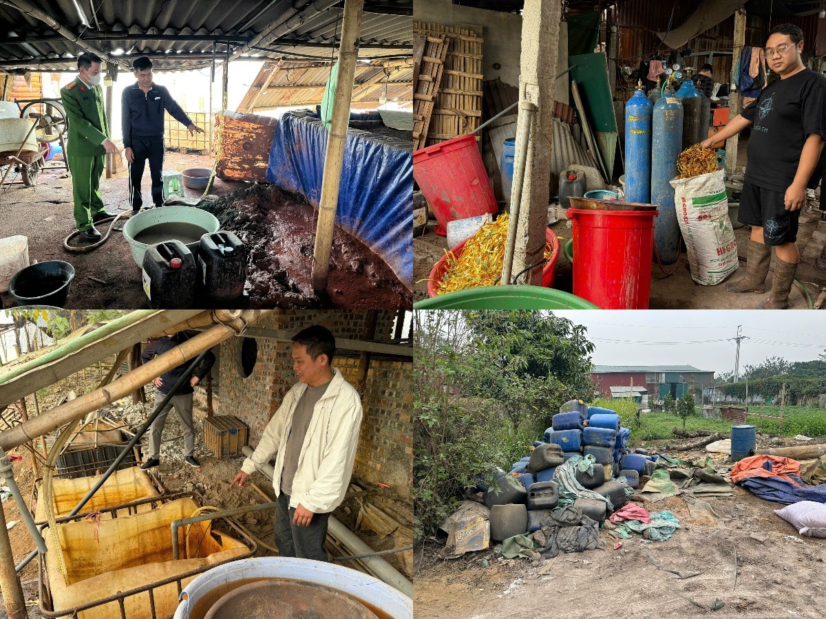 Triệt phá 2 xưởng phân kim 