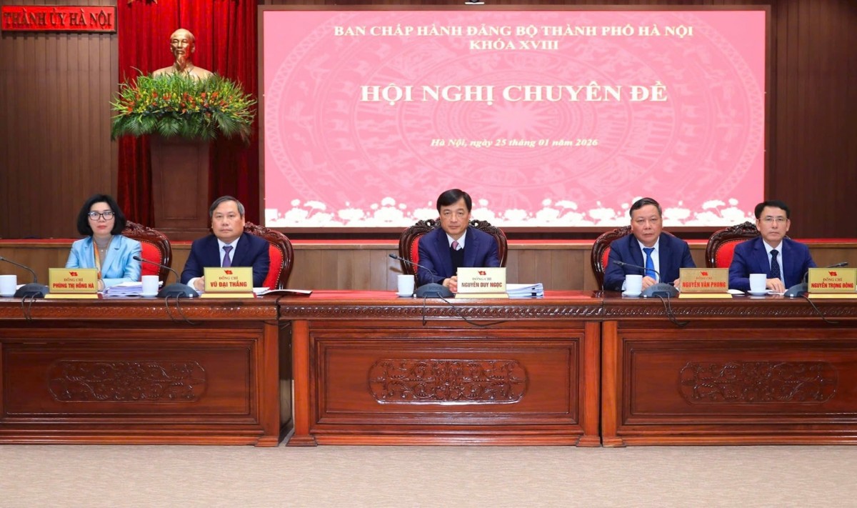 Hội nghị chuyên đề Ban Chấp hành Đảng bộ thành phố Hà Nội xem xét, cho ý kiến nhiều nội dung quan trọng Hội nghị chuyên đề Ban Chấp hành Đảng bộ thành phố Hà Nội xem xét, cho ý kiến nhiều nội dung quan trọng