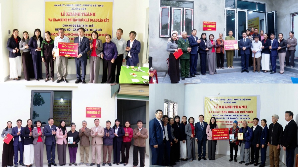 Xã Ứng Hòa: Bàn Giao 6 Nhà Đại Đoàn Kết Dịp Tết Nguyên Đán Bính Ngọ 2026 Xã Ứng Hòa: Bàn Giao 6 Nhà Đại Đoàn Kết Dịp Tết Nguyên Đán Bính Ngọ 2026