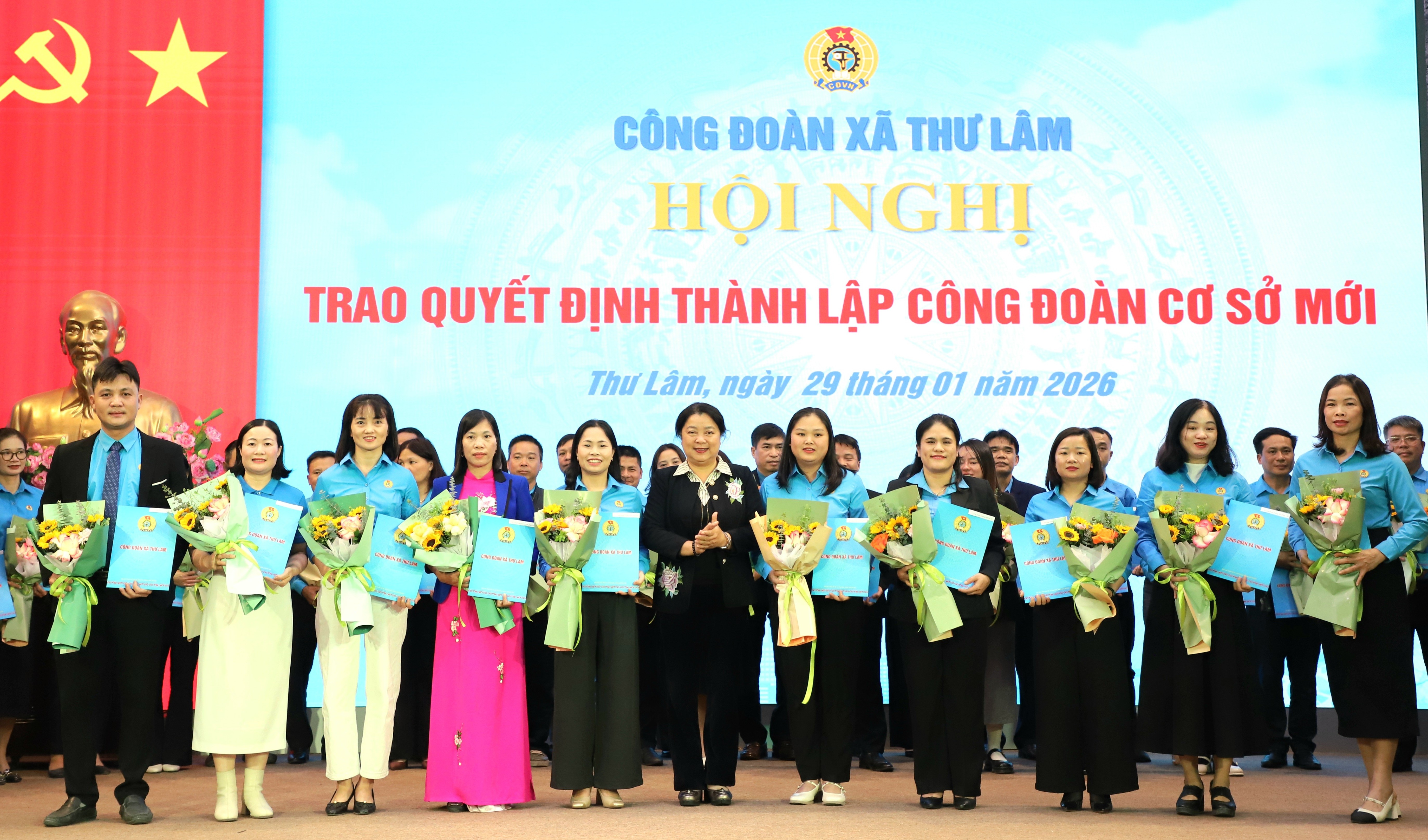 Hà Nội: Thành lập mới 10 Công đoàn cơ sở tại xã Thư Lâm